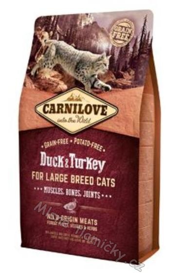 Carnilove Cat LB Duck&Turkey Muscles,Bones,Joints 6kg