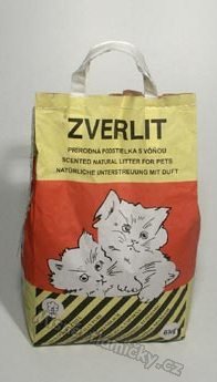 ZVERLIT červený hrubá s vůní Podestýlka kočka 10kg