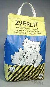 ZVERLIT modrý jemná Podestýlka kočka 6kg