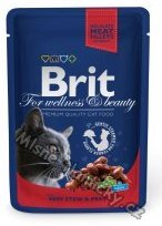 Brit Premium Cat kapsa with Beef Stew & Peas 100g