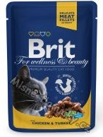 Brit Premium Cat kapsa with Chicken & Turkey 100g