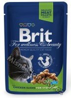 Brit Premium Cat kapsa Chicken Slices for Steril 100g