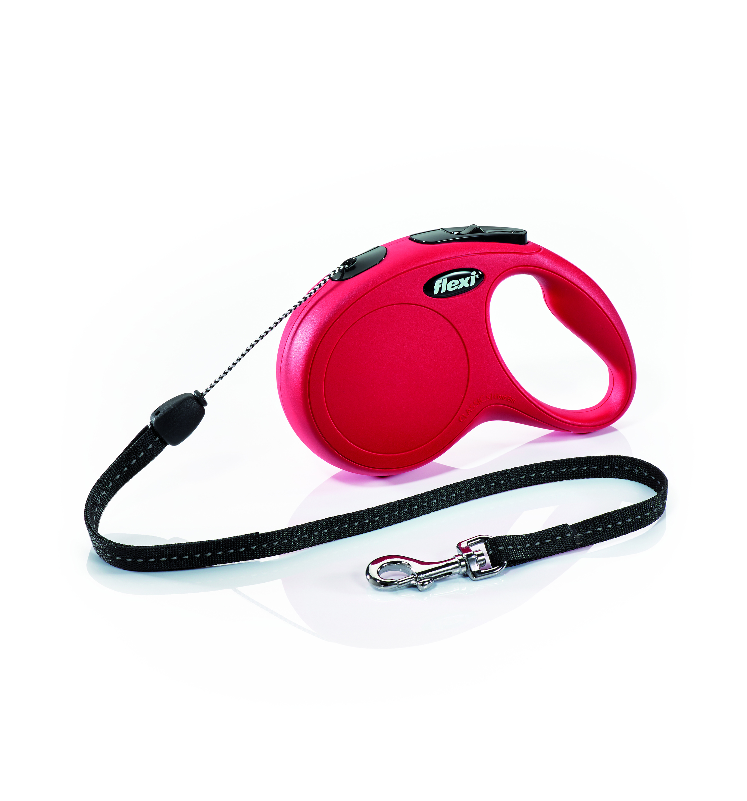 Vodítko FLEXI Classic NEW S lanko 8m/12kg červená