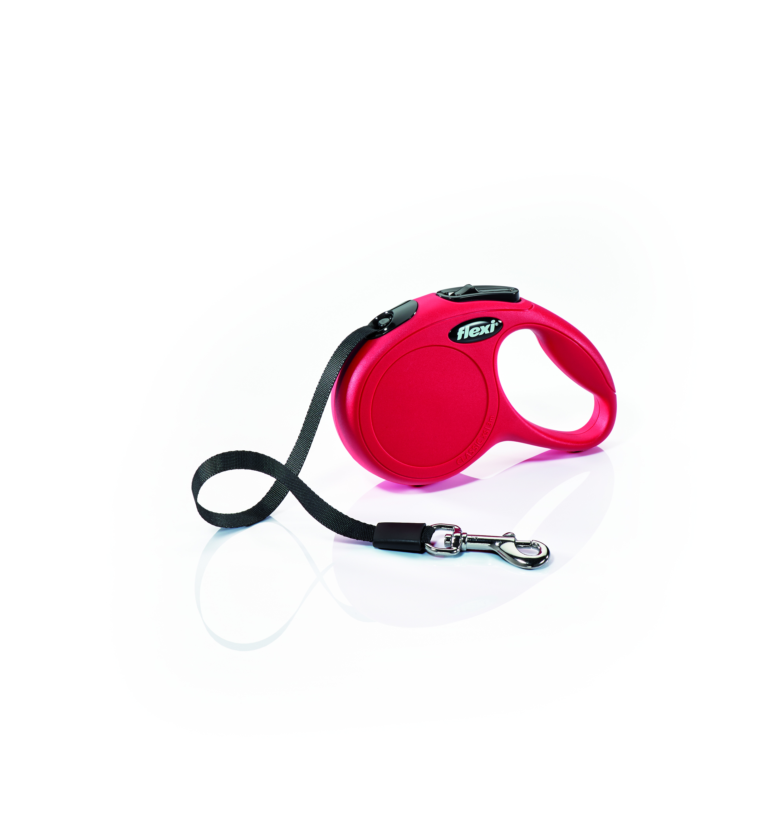 Vodítko FLEXI Classic NEW XS pásek 3m/12kg červená