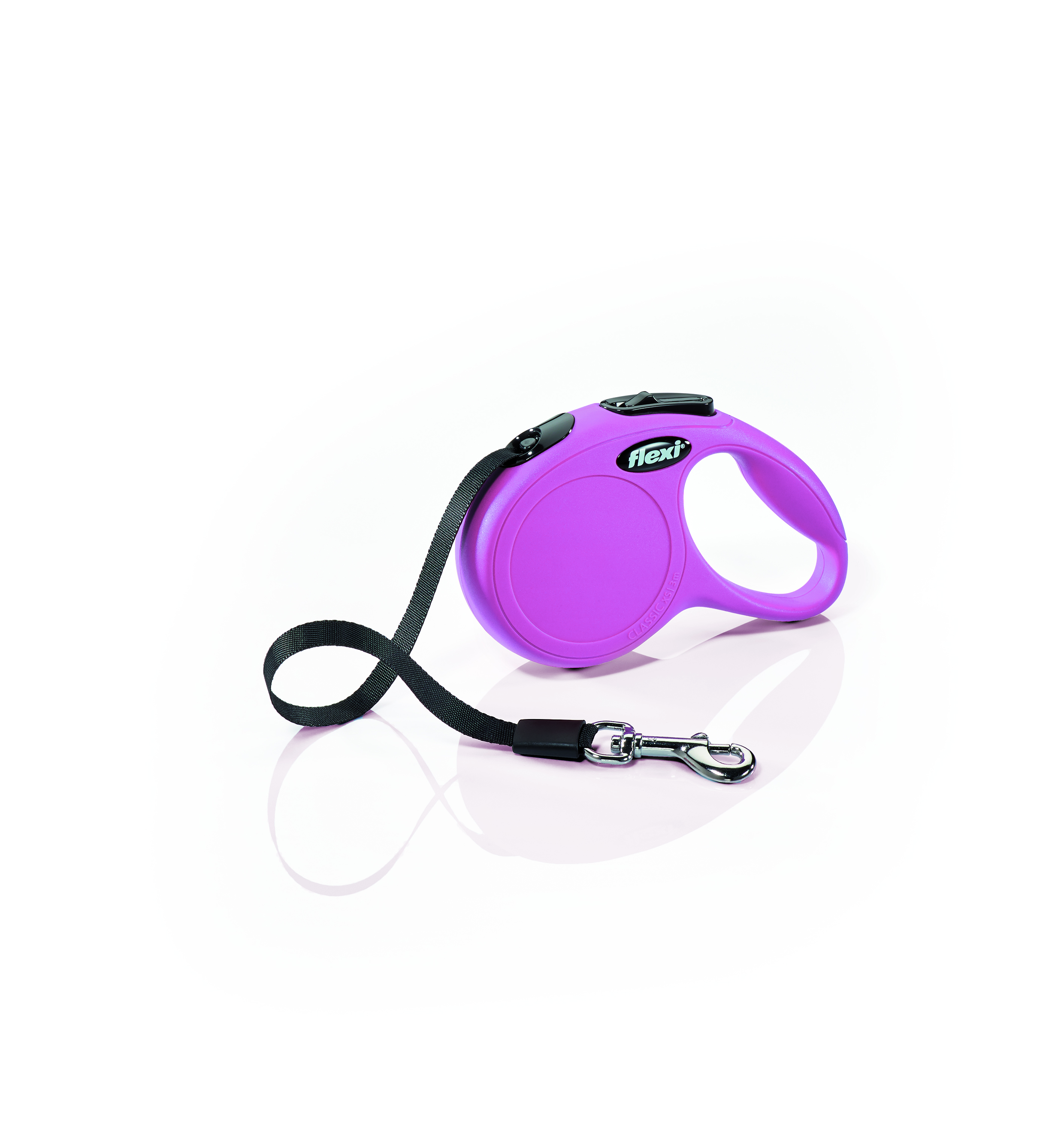 Vodítko FLEXI Classic NEW XS pásek 3m/12kg růžová