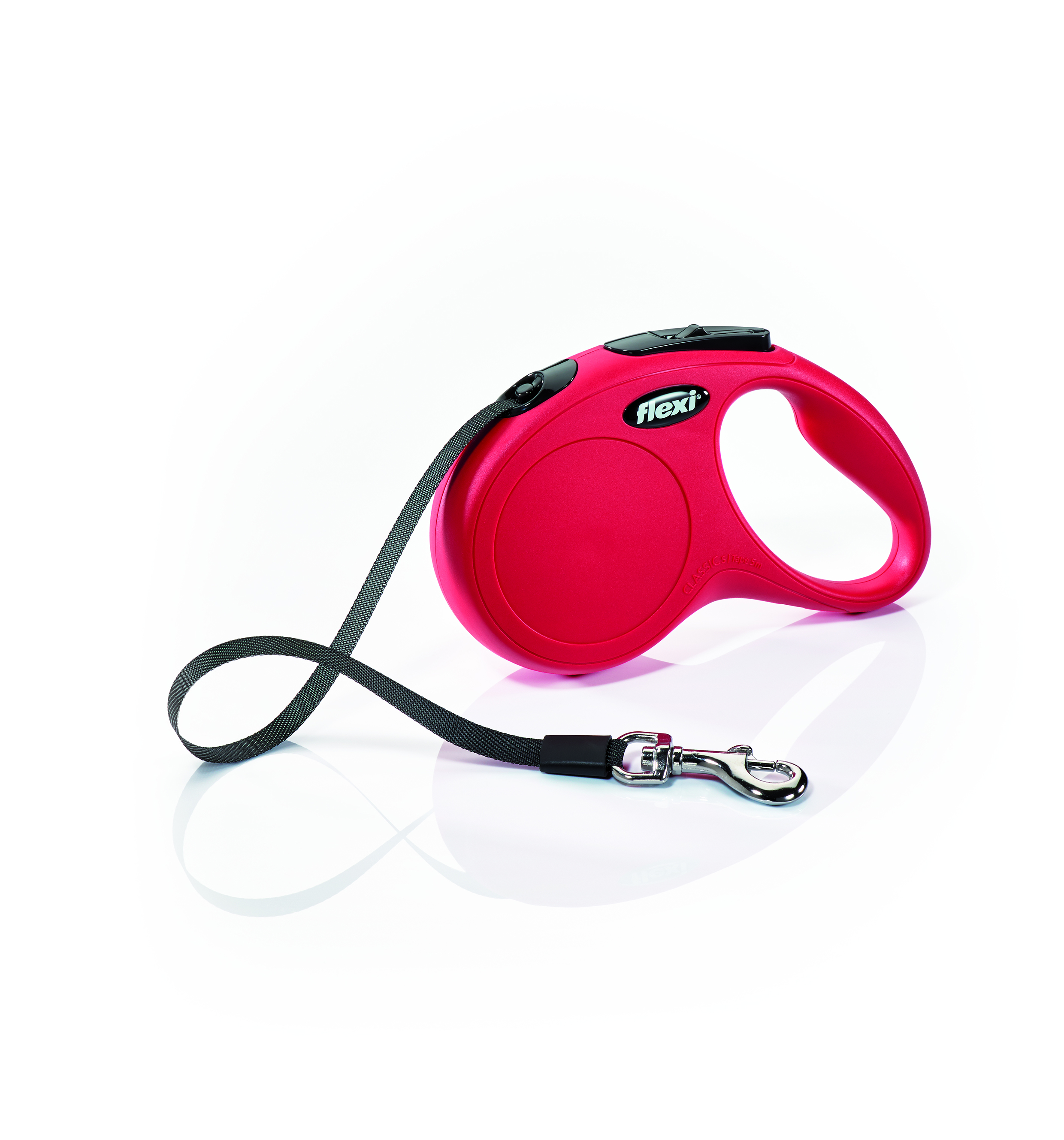 Vodítko FLEXI Classic NEW S pásek 5m/15kg červená