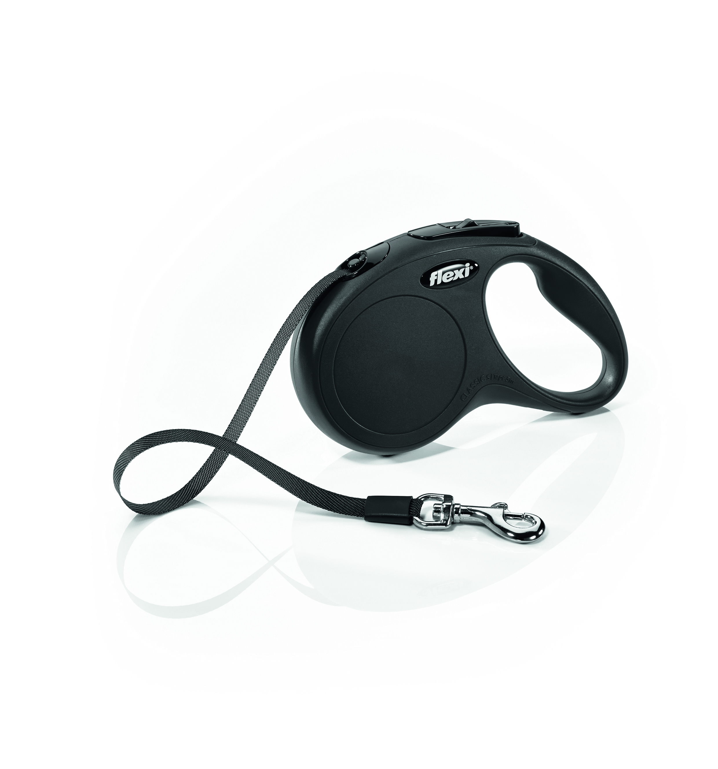 Vodítko FLEXI Classic NEW S pásek 5m/15kg černá