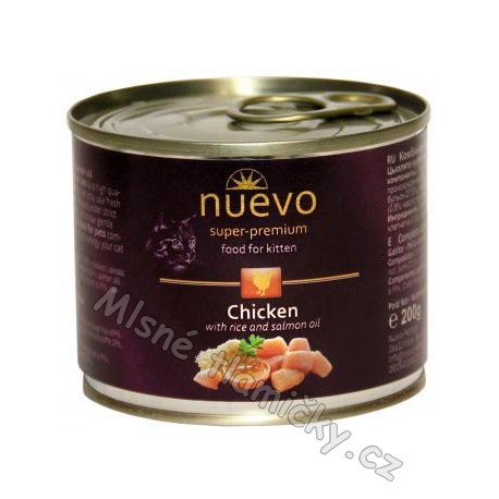 Nuevo kotě kuře konz. 200g