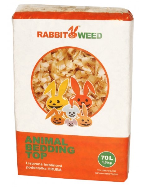 Hobliny  podestýlka lis. hrubá TOP RabWeed 70l/1,5 kg