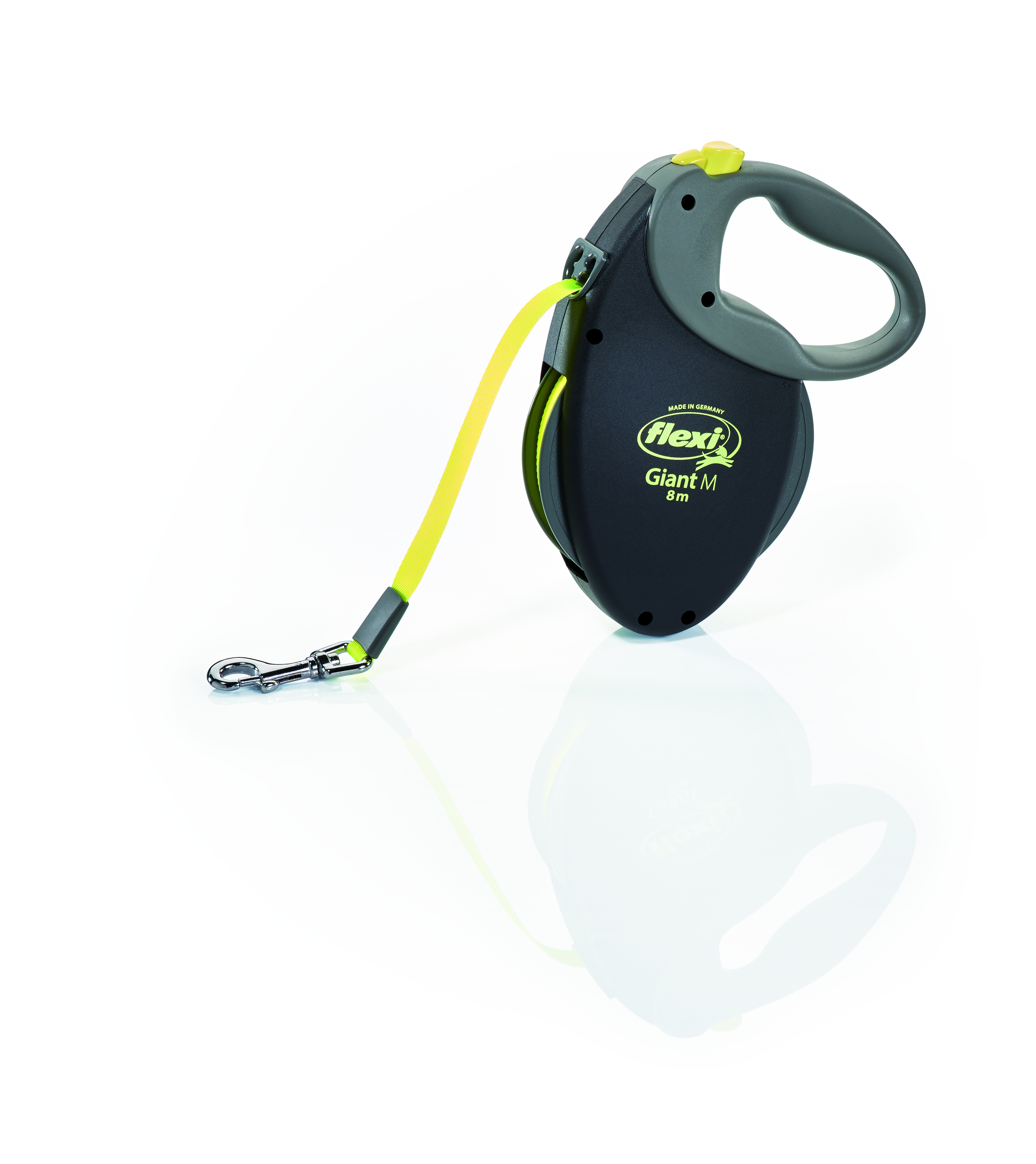 Vodítko FLEXI Giant M 8m/25kg Pásek neon