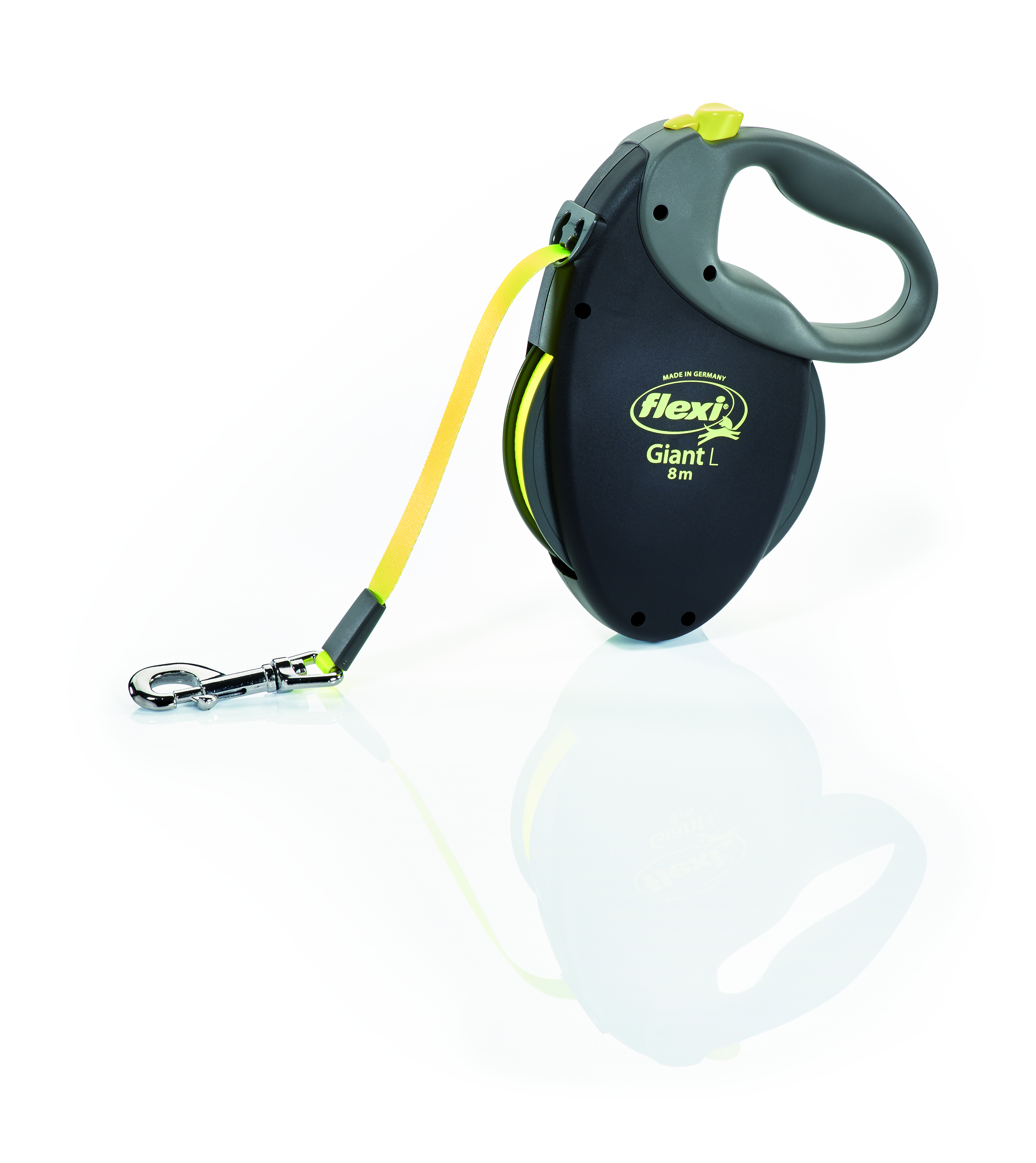 Vodítko FLEXI Giant L 8m/50kg Pásek Neonová
