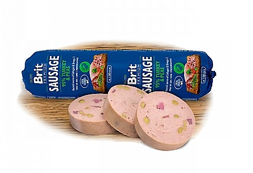 Brit Sausage Turkey & Pea 800g