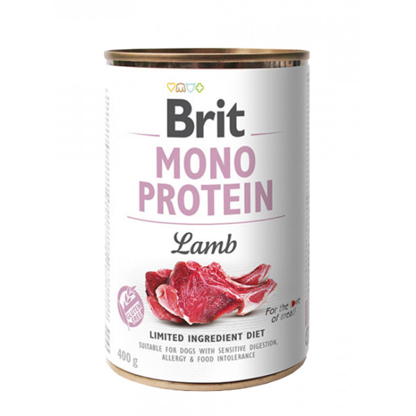 Brit Dog konz Mono  Protein Lamb 400g
