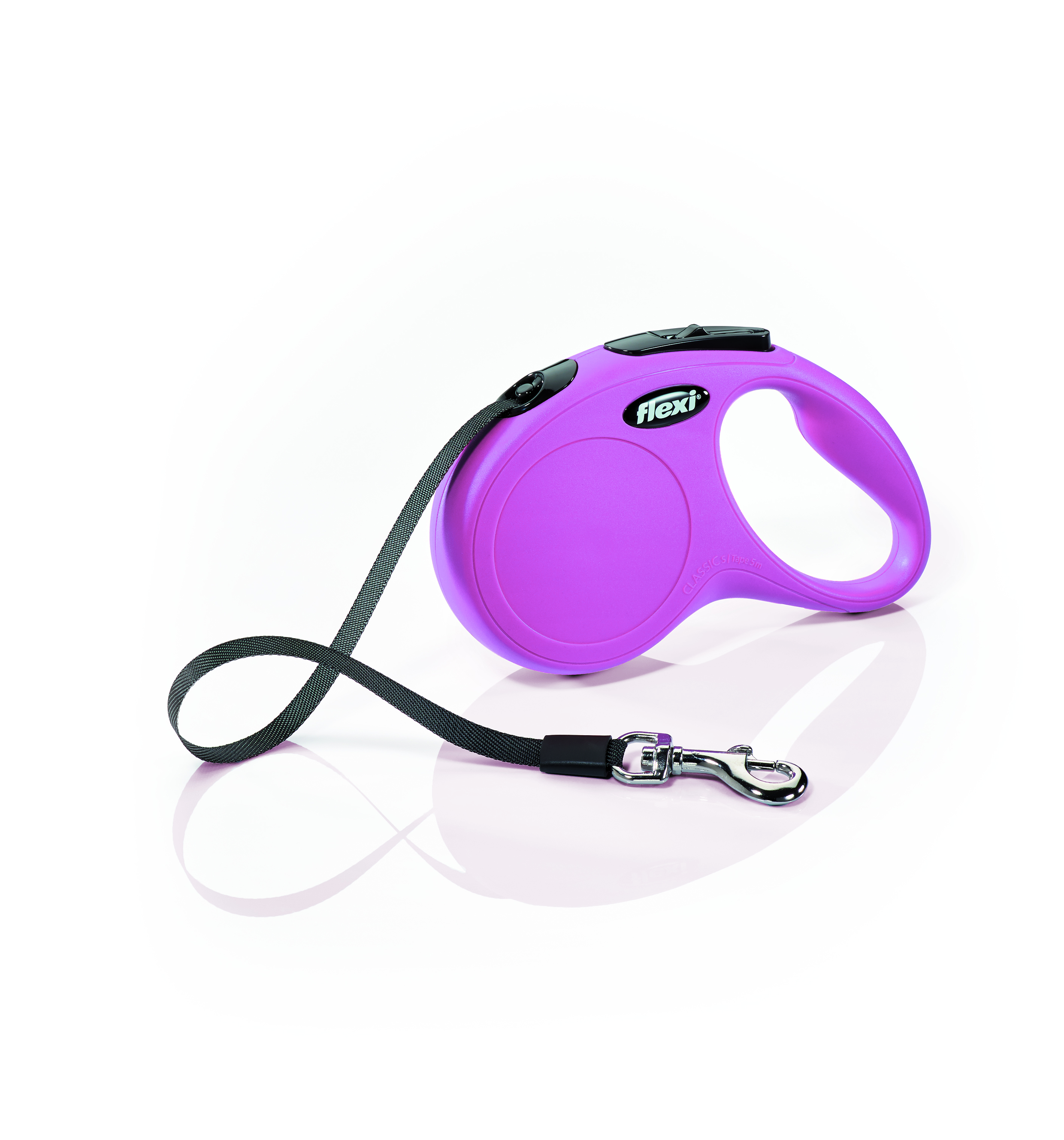 Vodítko FLEXI Classic NEW S pásek 5m/15kg růžová