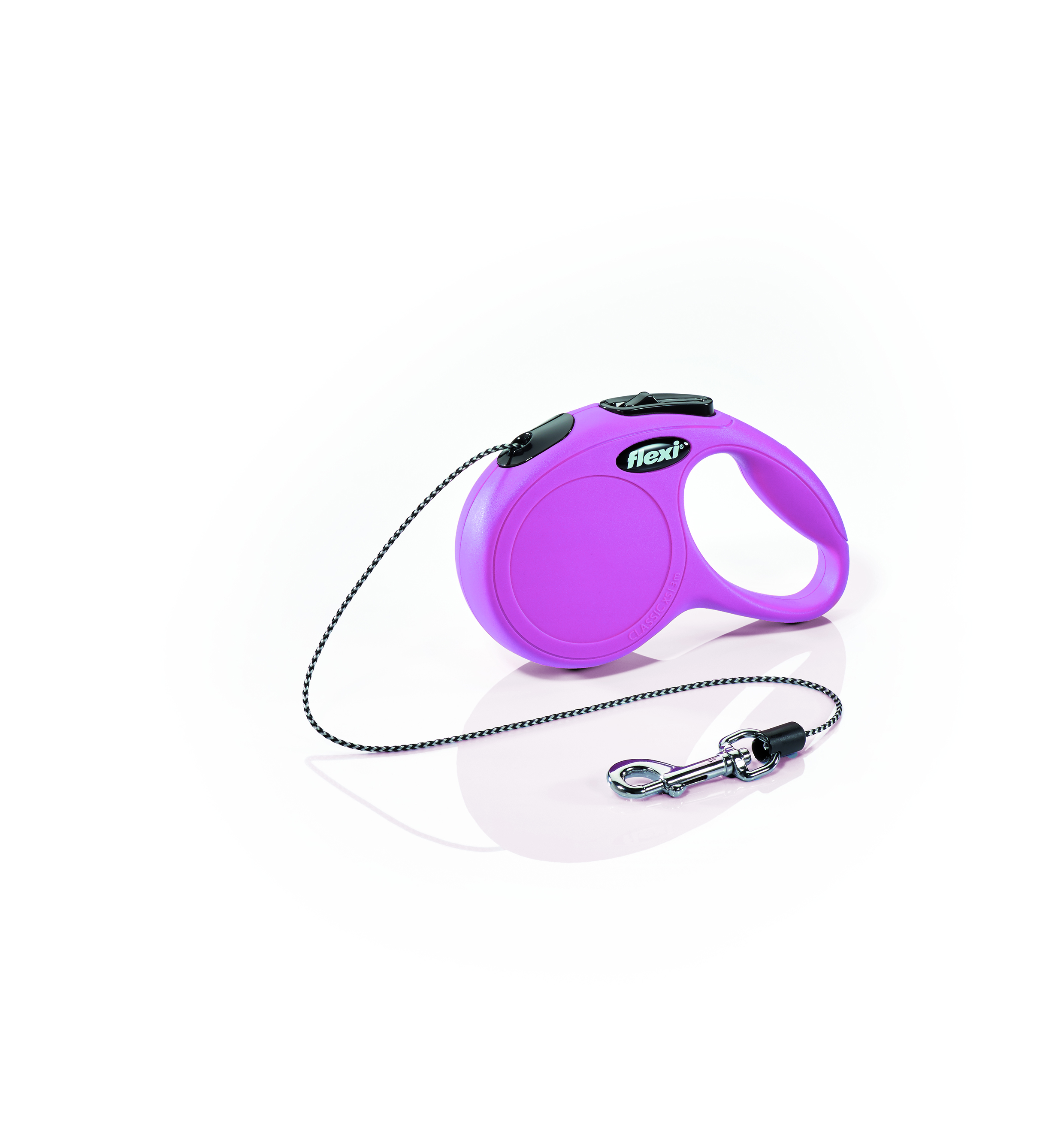 VVodítko FLEXI Classic NEW XS lanko 3m/8kg růžová