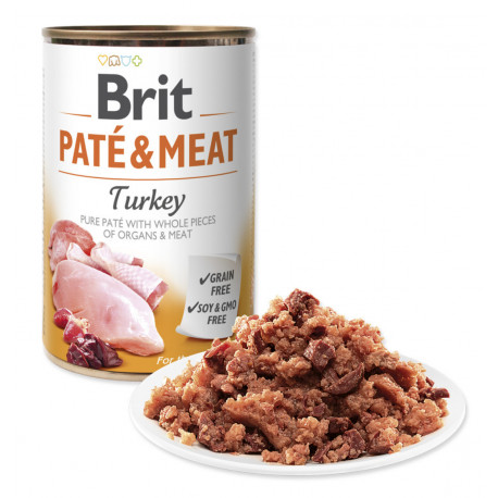 Brit Dog konz Paté & Meat Turkey 800g