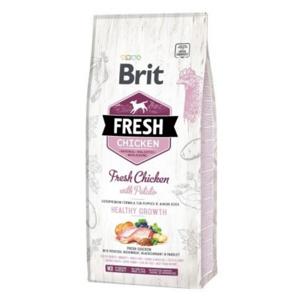 Brit Dog Fresh Chicken&Potato Puppy Healthy Growth 12kg