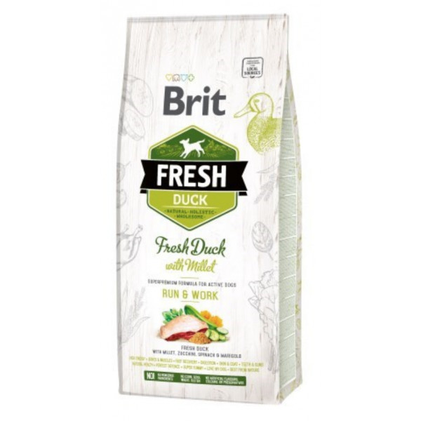 Brit Dog Fresh Duck & Millet Active Run & Work 12kg
