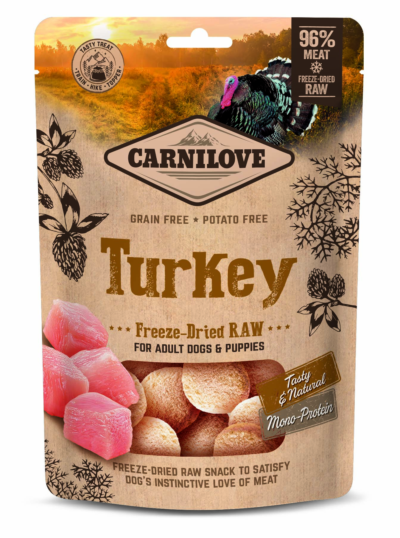 Carnilove Raw Freeze-Dried Snacks Turkey 60g