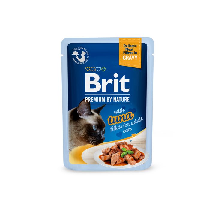 Brit Premium Cat D Fillets in Gravy with Tuna 85g