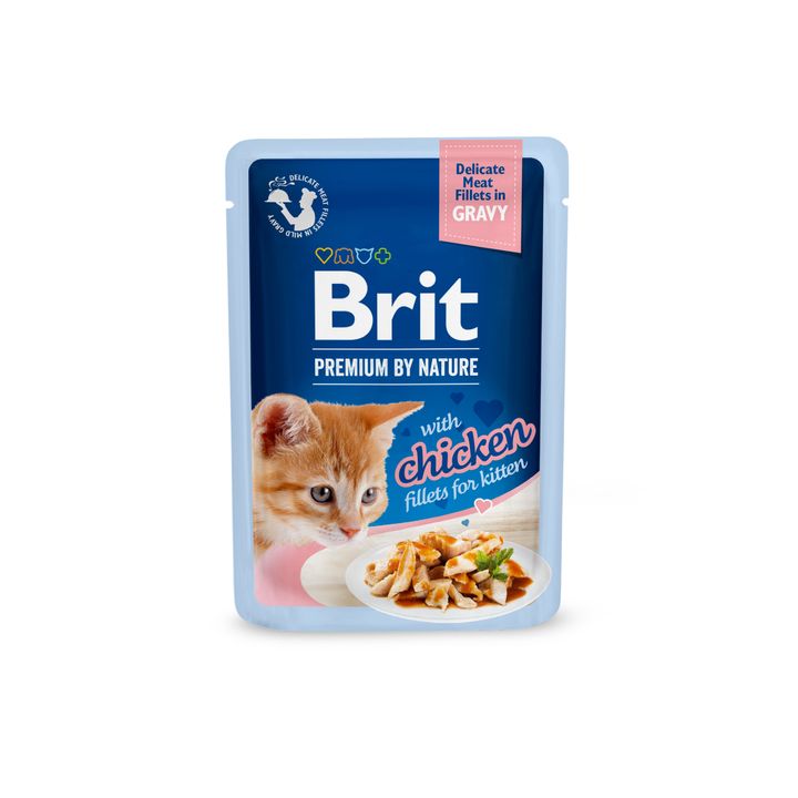 Brit Premium Cat D Fillets in Gravy for Kitten 85g