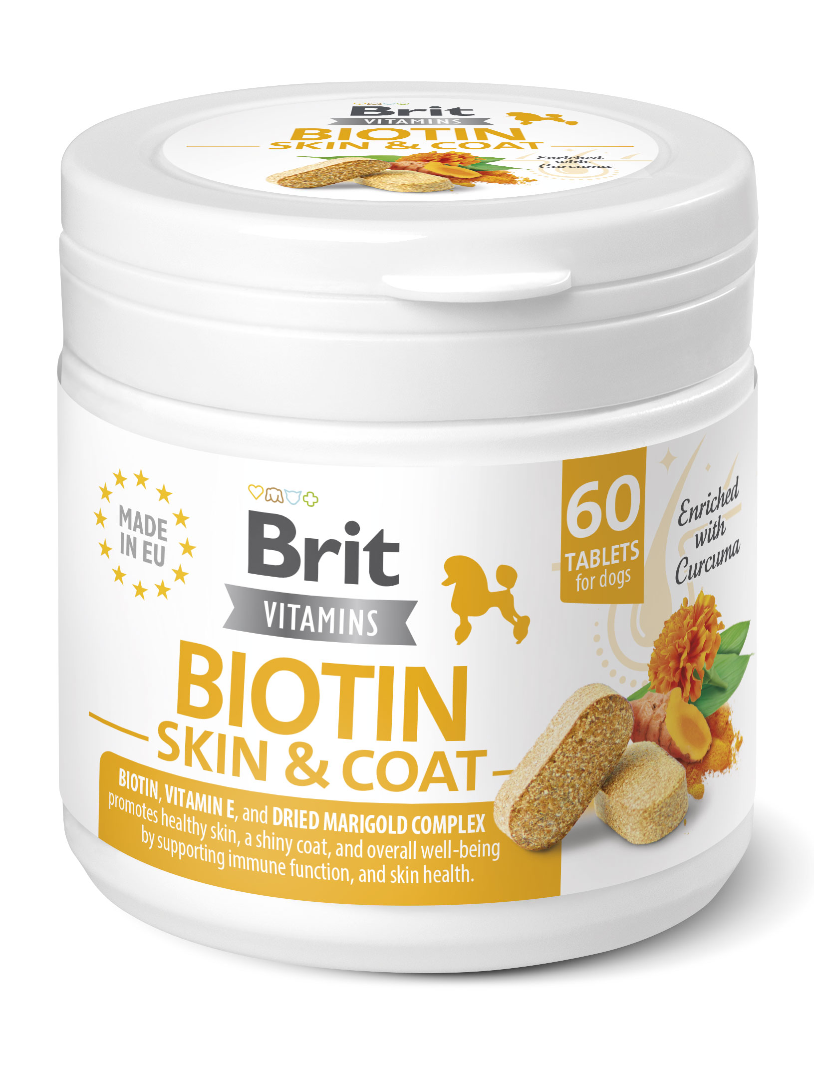 Brit Dog Vitamins Biotin Skin&Coat 120g (60tbl)