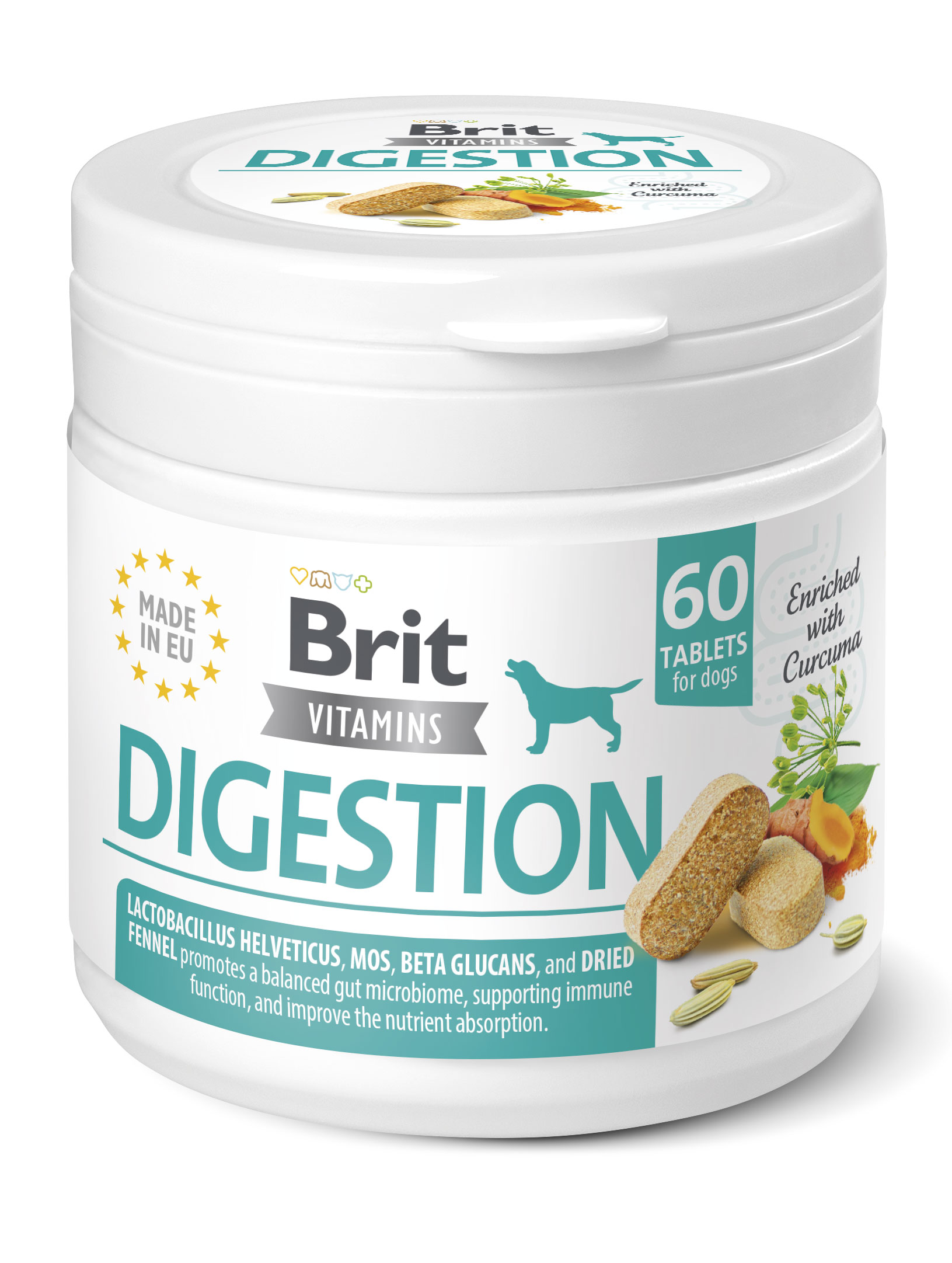 Brit Dog Vitamins Digestion 120g (60tbl)