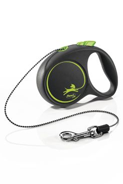 Vodítko FLEXI Black Design XS lanko 3m/8kg zelená