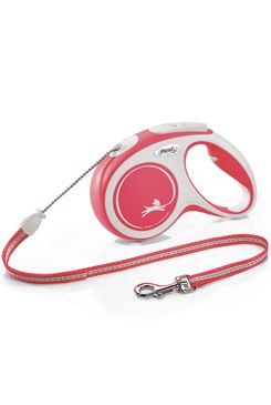 Vodítko FLEXI Comfort M lanko 5m/20kg červená