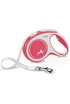 Vodítko FLEXI Comfort M pásek 5m/25kg červená