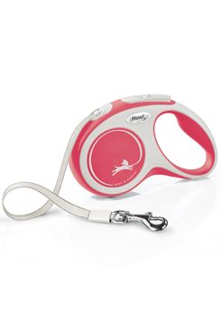 Vodítko FLEXI Comfort S pásek 5m/15kg červená