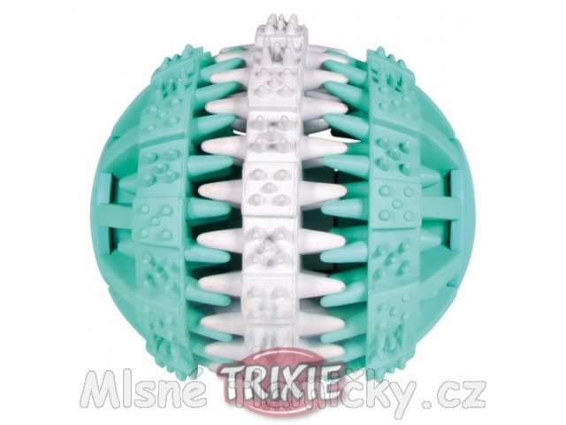 Dentafun Hračka pes Míč s mátou Zeleno/Bílý 6cm TR