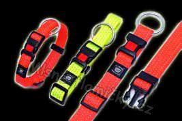 Obojek nylon ART Sportiv reflex 45-65/25 Žlutý KAR