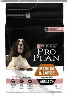 ProPlan Dog Adult 7+ Medium&Large Sensitive Skin 14kg