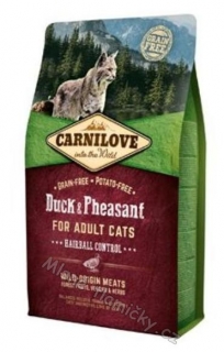 Carnilove Cat Duck&Pheasant Adult Hairball Control 6kg