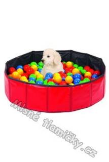 Hračka pes Míče barevné kondiční do bazénu KAR 250ks