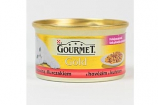 Gourmet Gold konz. kočka duš.hov.a kuře 85g