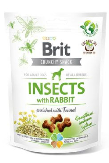 Brit Care Dog Crunchy Crack. Insec. Rabbit Fennel 200g